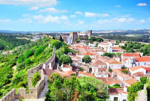 Ort Obidos in Portugal