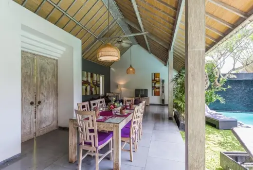 Essbereich Villa Nuri Merah
