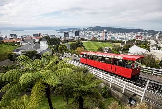 Blick auf Wellington Downtown